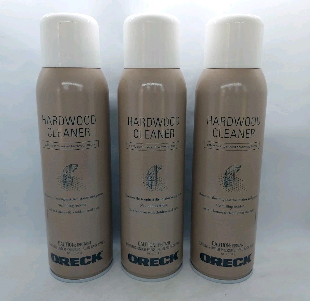 NEW Lot 3 Oreck Hardwood Floor Cleaner 18 oz Each Made In USA.