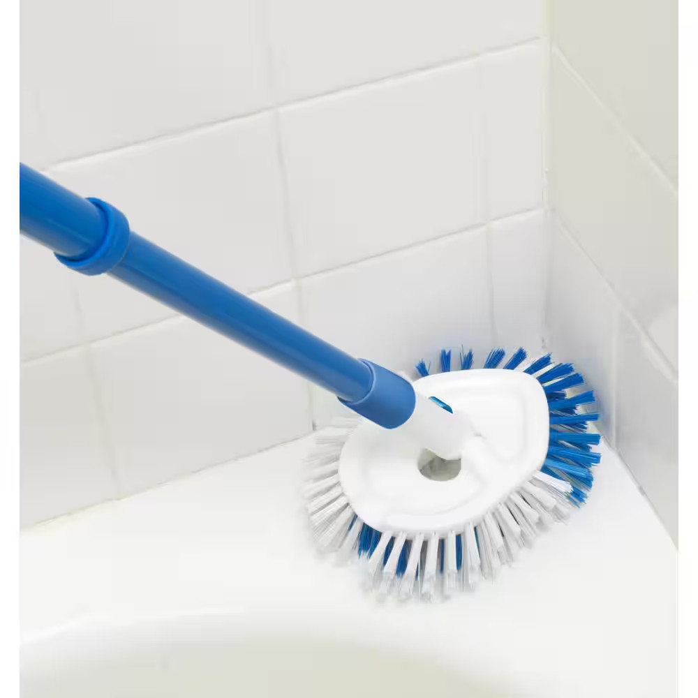 Clorox Tub Tile Scrub Brush Extendable Handle Shower Cleaner Grout Bathroom