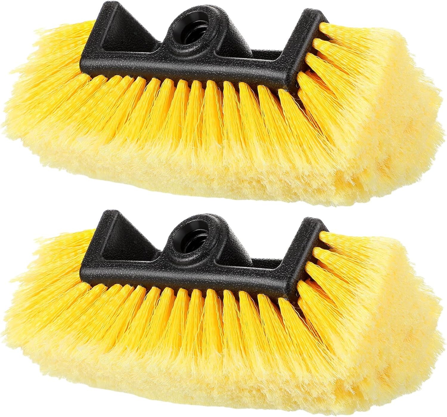 2 Pc Car Wash Brush Head Soft Detailing Bristle Flow Thru Car Cleaning Brush 10