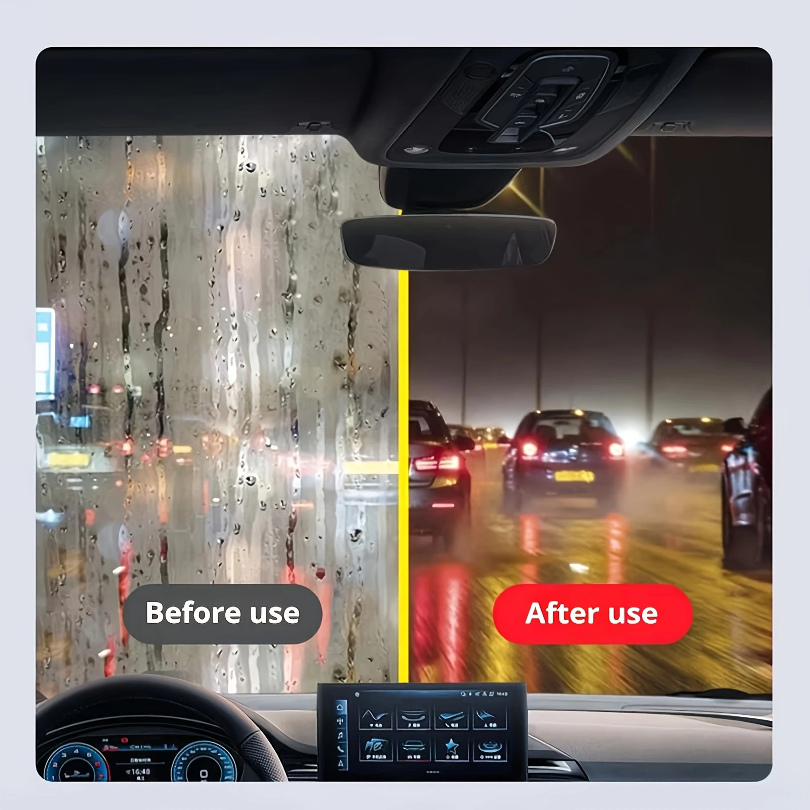 Car Glass Cleaner Cleaning Agent Powerful Windshield Cleaner Car Glass Sponge Cl