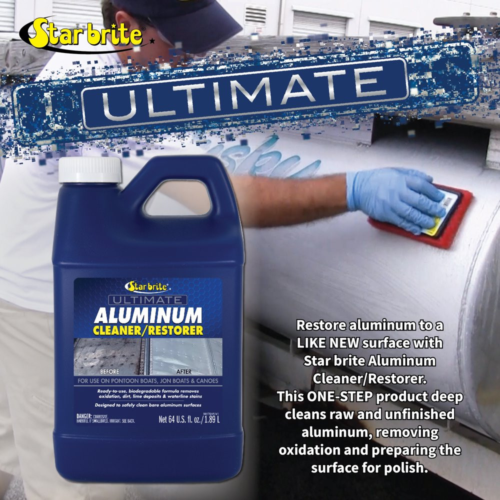 Aluminum Cleaner – for Pontoons, Canoes & Unpainted Aluminum