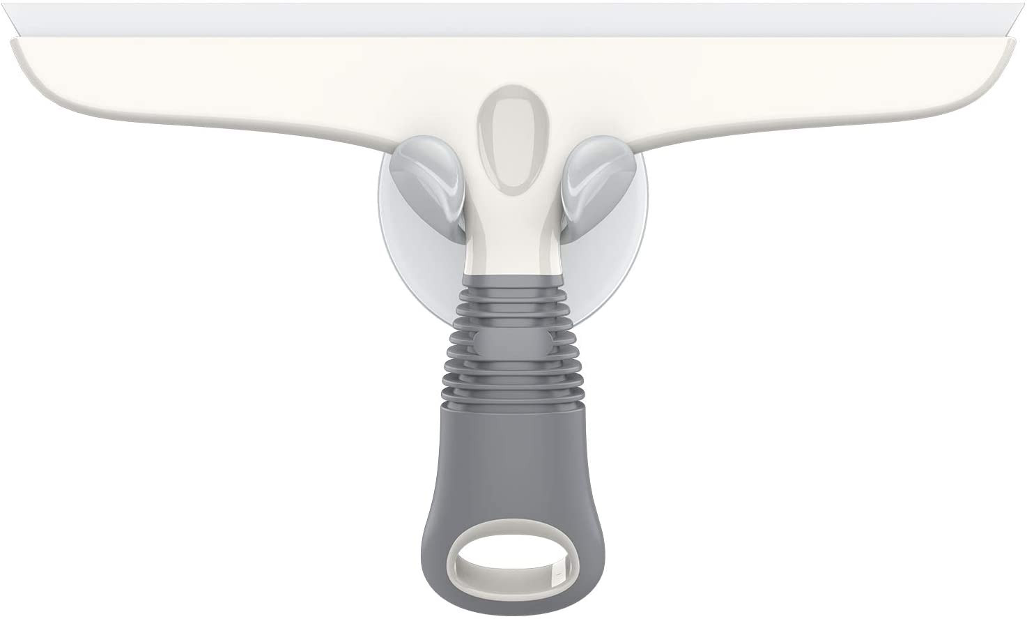 Escurridor silicona multiusos para 10 pulgadas con gancho blanco de gris bano