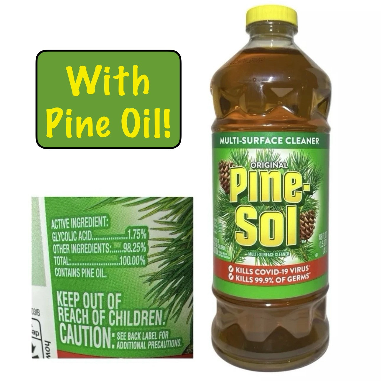 Pine Sol Original Formula with Pine Oil Multi Surface Cleaner 48 fl oz NEW