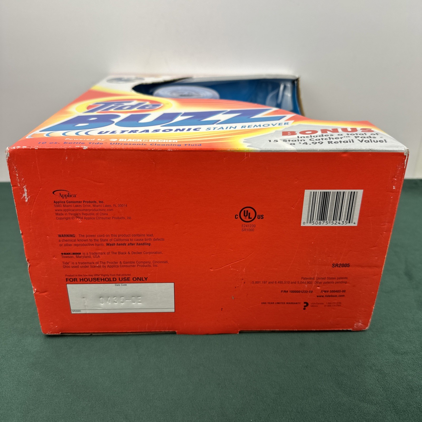 NEW BLACK+DECKER Tide Buzz Ultrasonic Stain Remover +NEW Refill Pack Bottle Pads