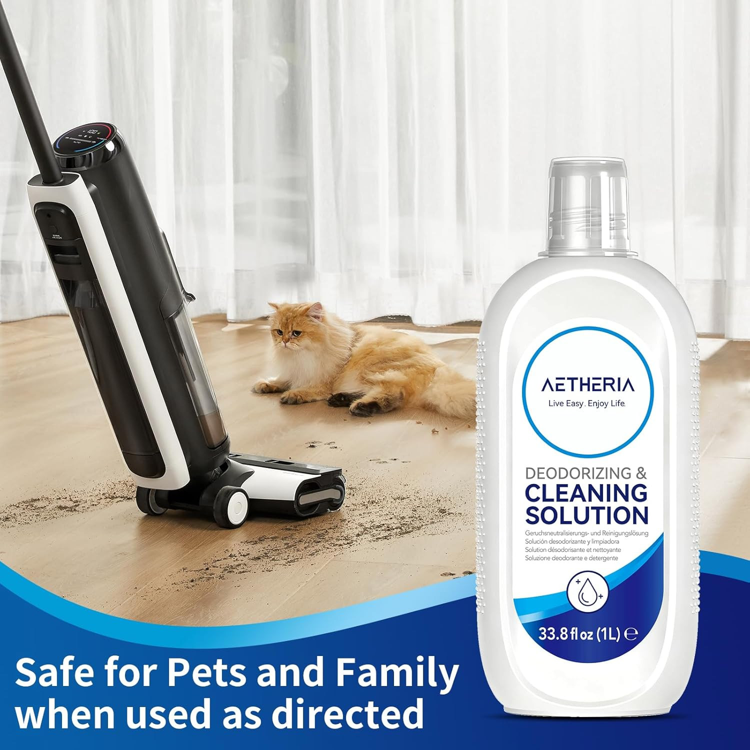 33.8 Fl Oz Floor Cleaning Solution Compatible With Tineco, Suitable With All Rob