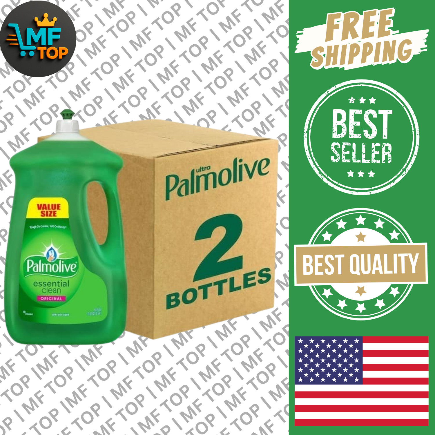 Liquid Dish Soap, Palmolive Original 90 Oz. Green (2-Pack)