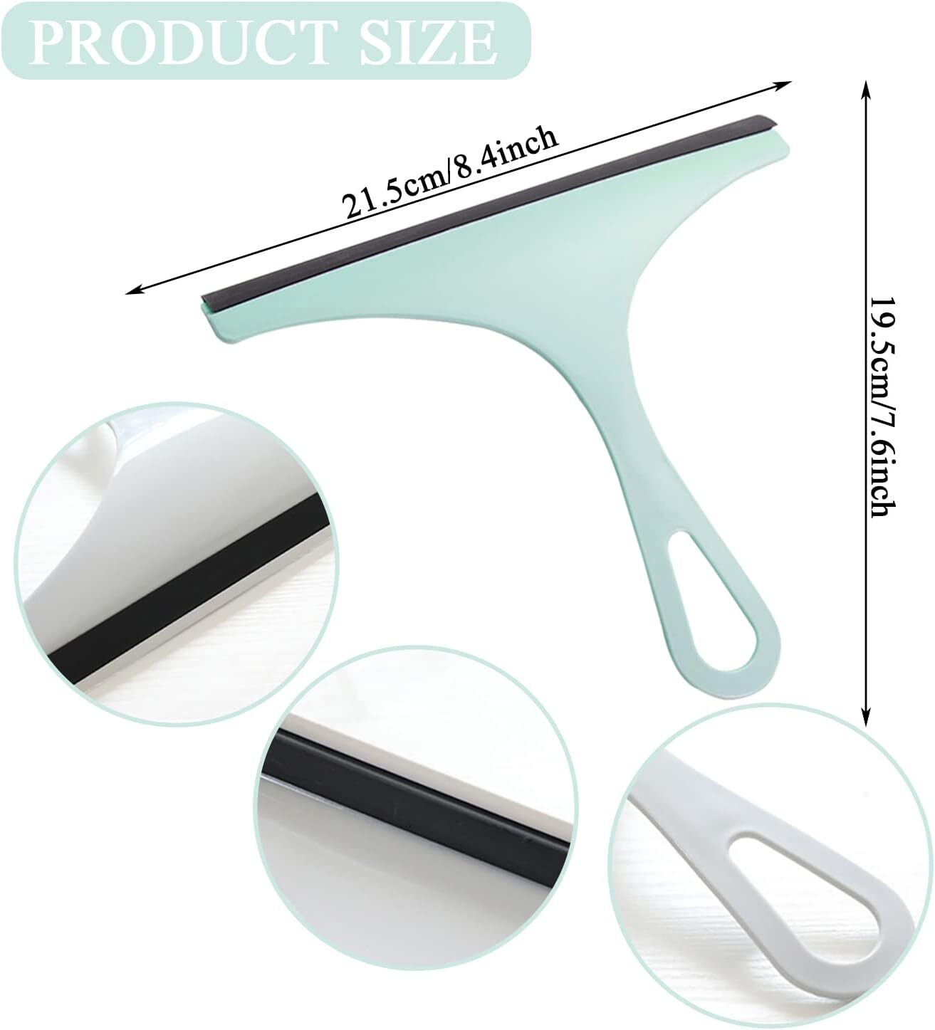 Glass Window Wiper Cleaner Squeegee Shower Screen Mirror Home Blade Brush Lot