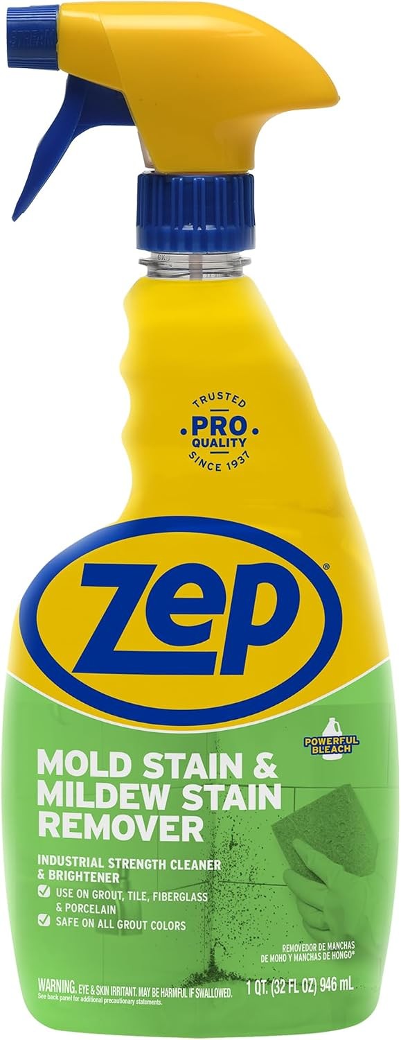 Zep Mold Stain and Mildew Stain Remover – 32 oz (Pack of 4) ZUMILDEW32 – Profess