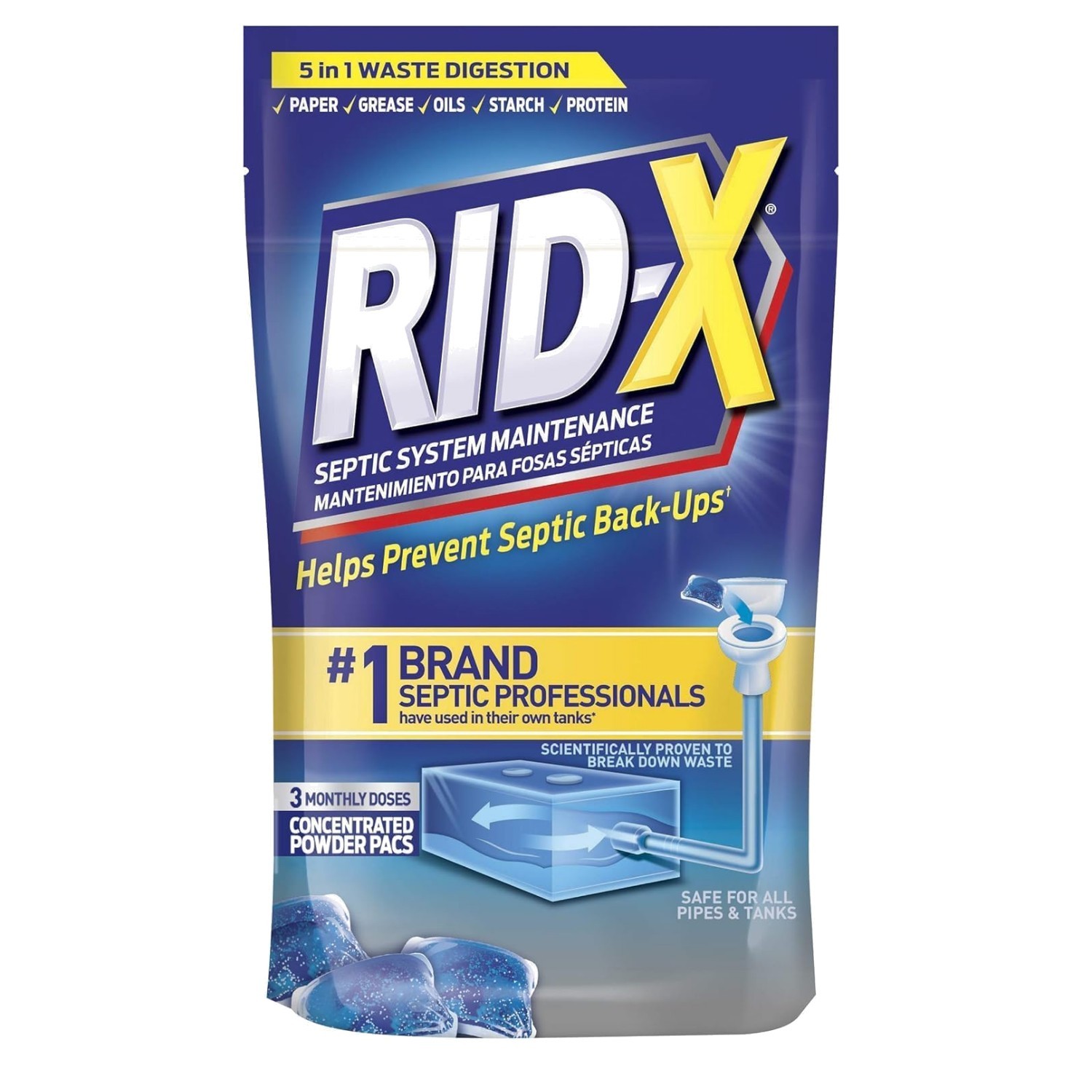 Prevent Septic Backups with Natural Dual-Action Treatment Pods – 3- Supply