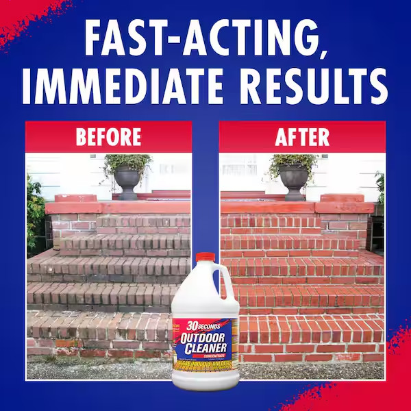 30 Seconds Outdoor Concentrate Algae Mold and Mildew Cleaner (1 Gallon) – 2 Pack