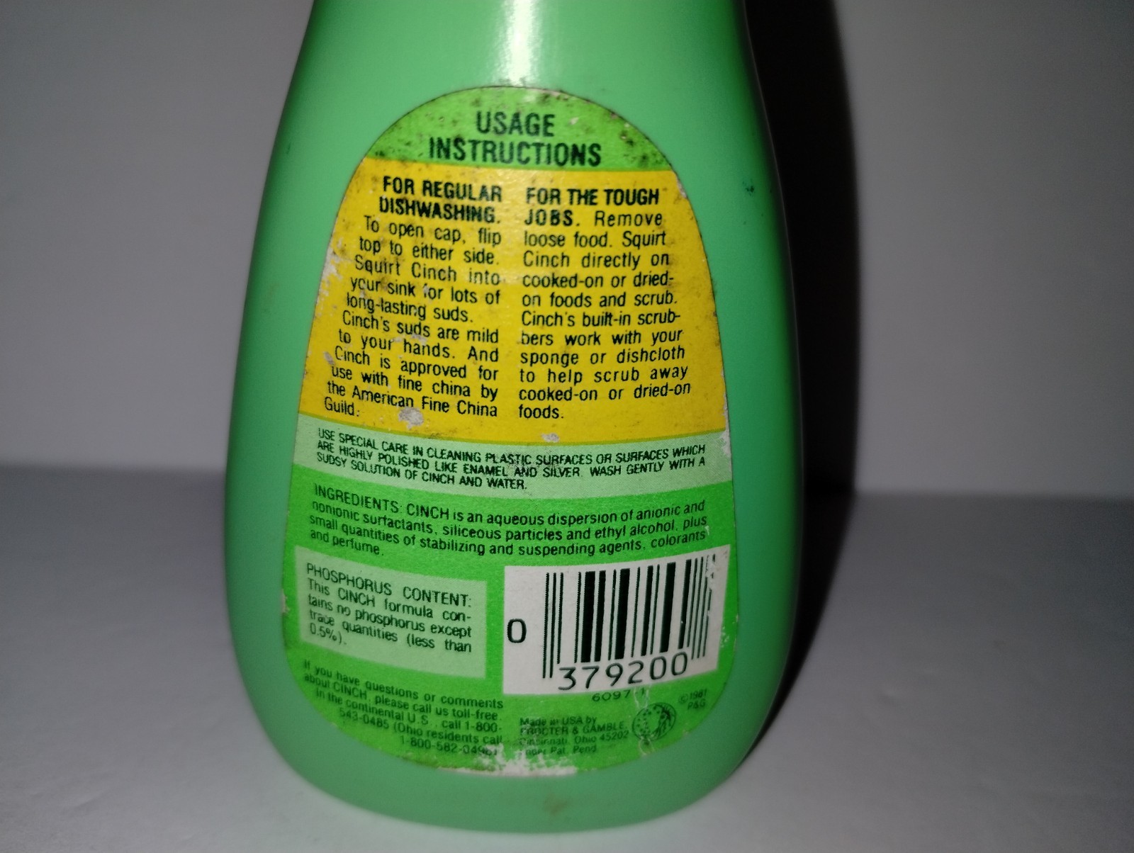 Crunch Dishwashing Detergent Liquid Soap Original 5oz Trial Size