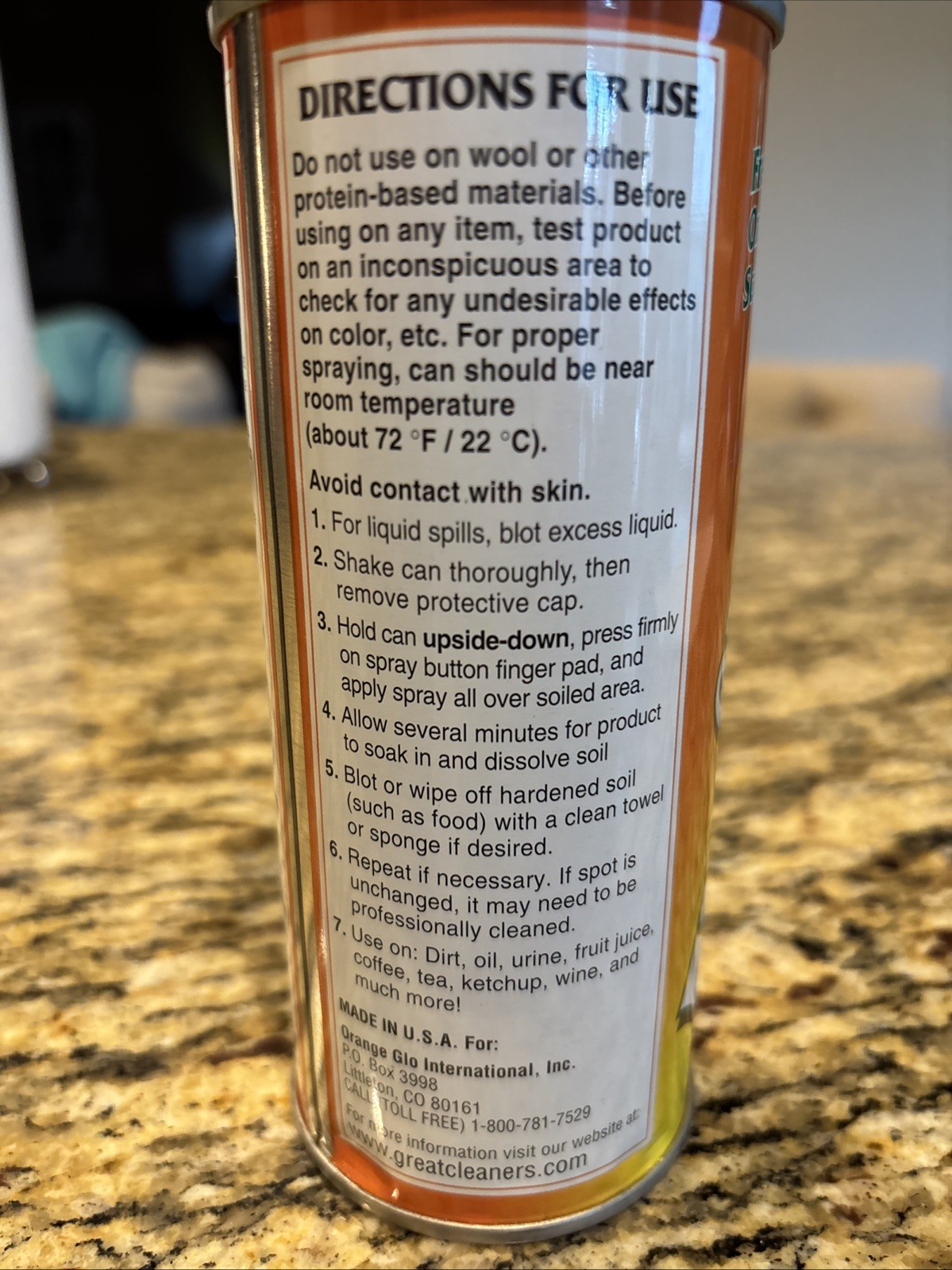 Orange Glo Orange Eliminator Spray, 14 oz Carpet Spot Remover
