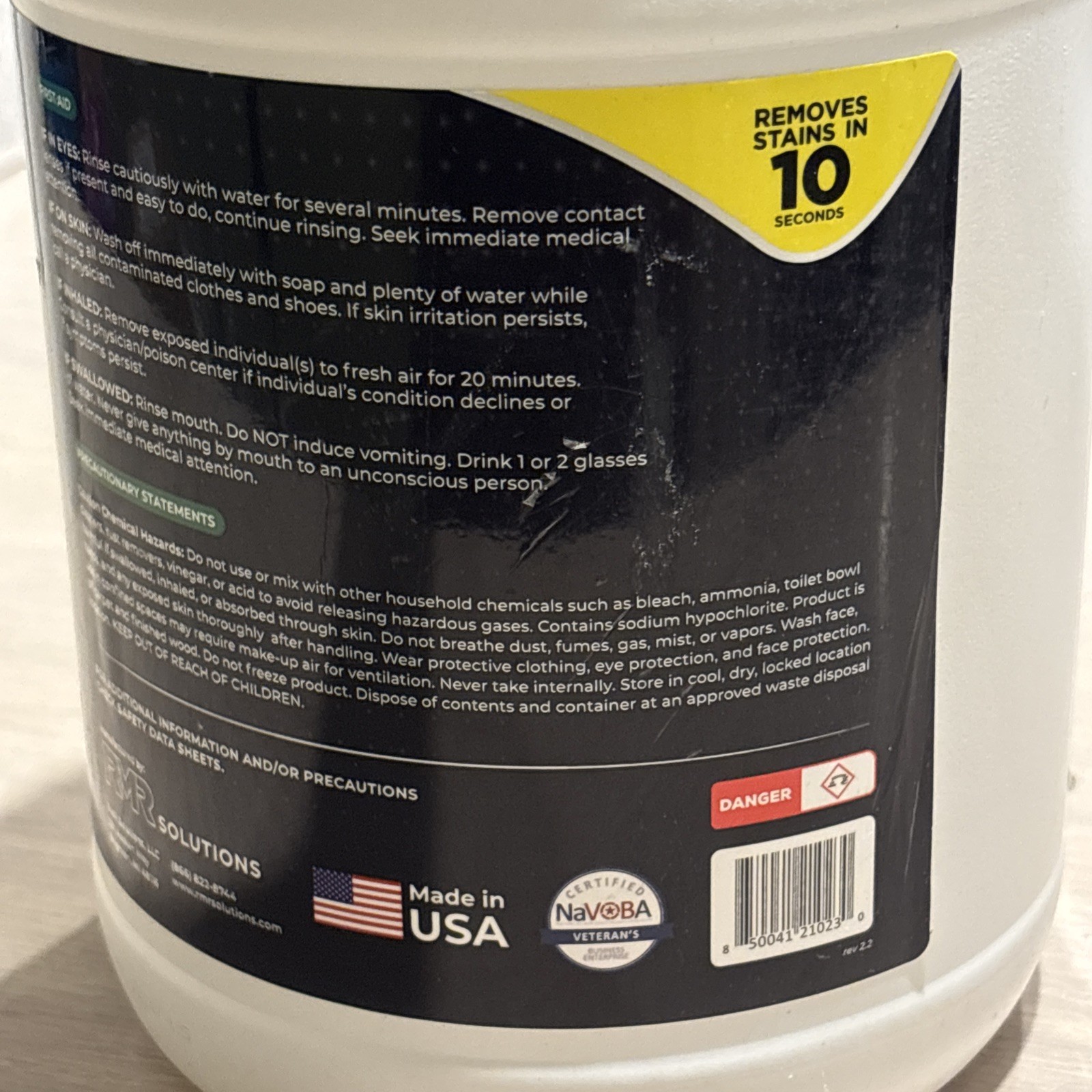 RMR-86 Pro Contractor Grade Mold & Mildew Stain Remover, 1 Gallon Solution