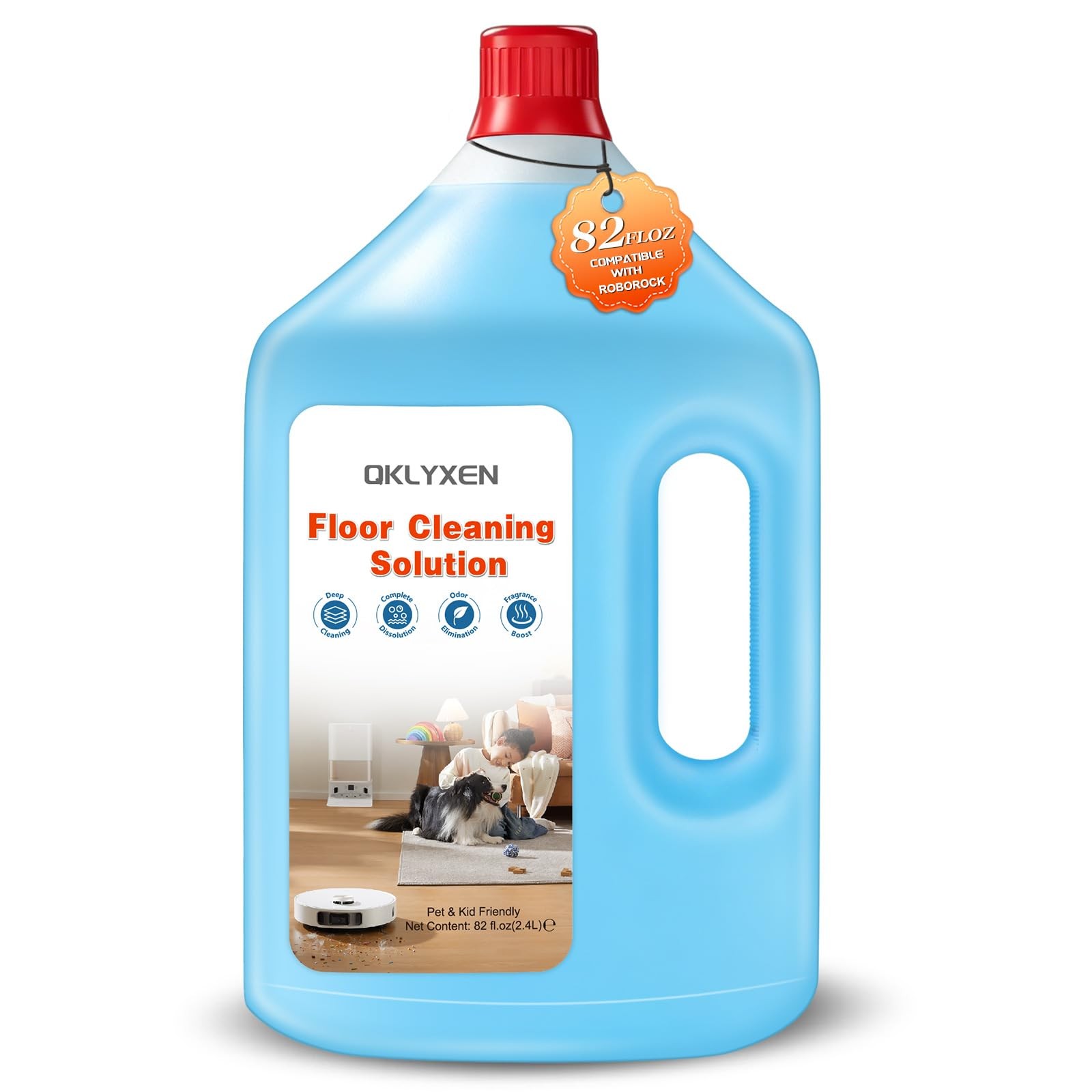 Floor Cleaning Solution with Roborock – 82 fl oz Original Floor Cleaner Refil…