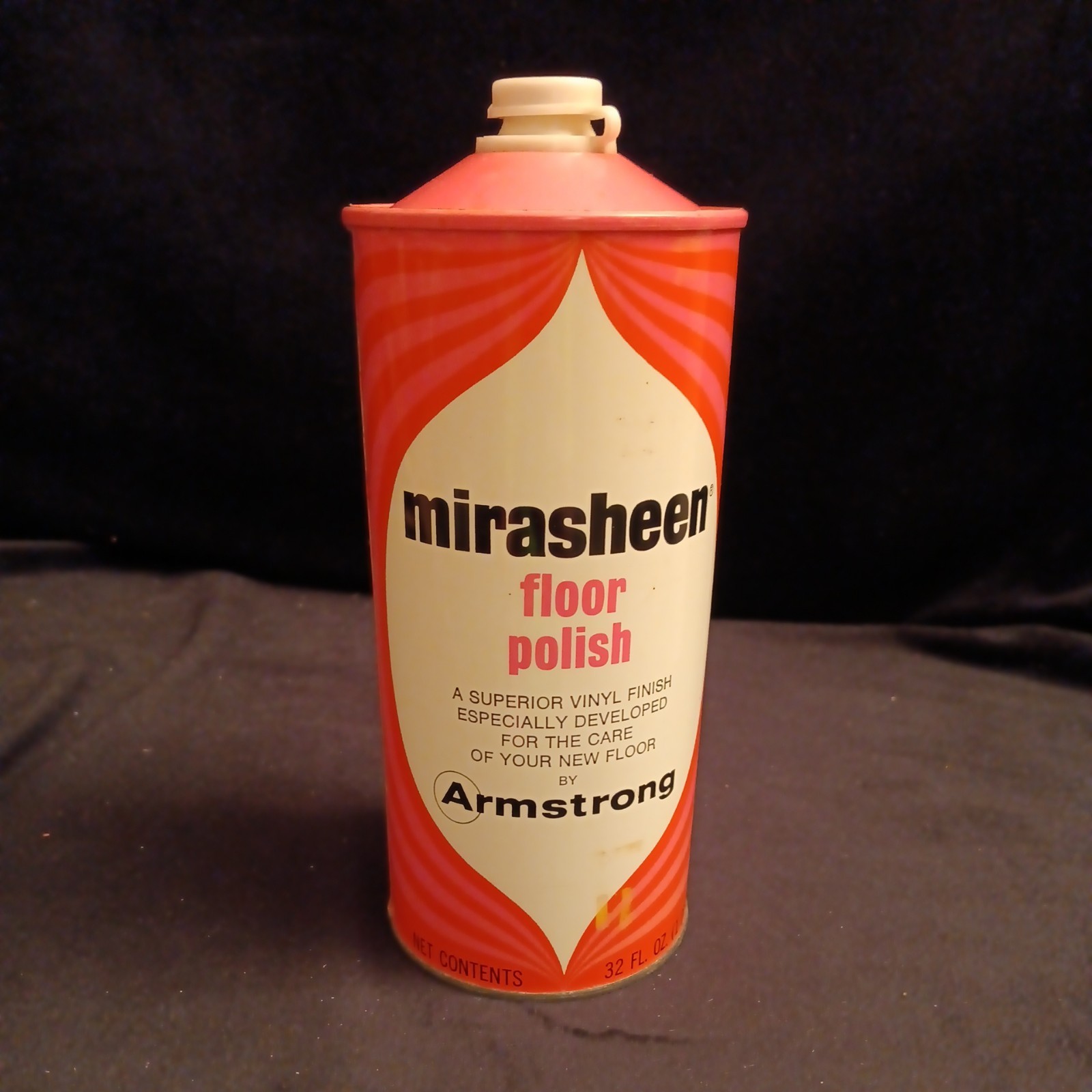 Retro MIRASHEEN Floor Polish Vinyl Finish by Armstrong 32 Fl Oz Almost full