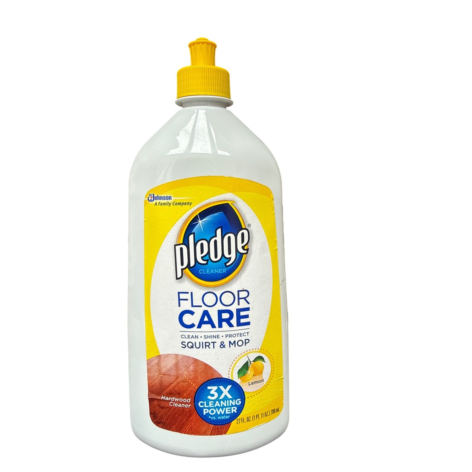 Pledge FloorCare Squirt & Mop Hardwood Cleaner Lemon Scent 27 fl oz Bottle