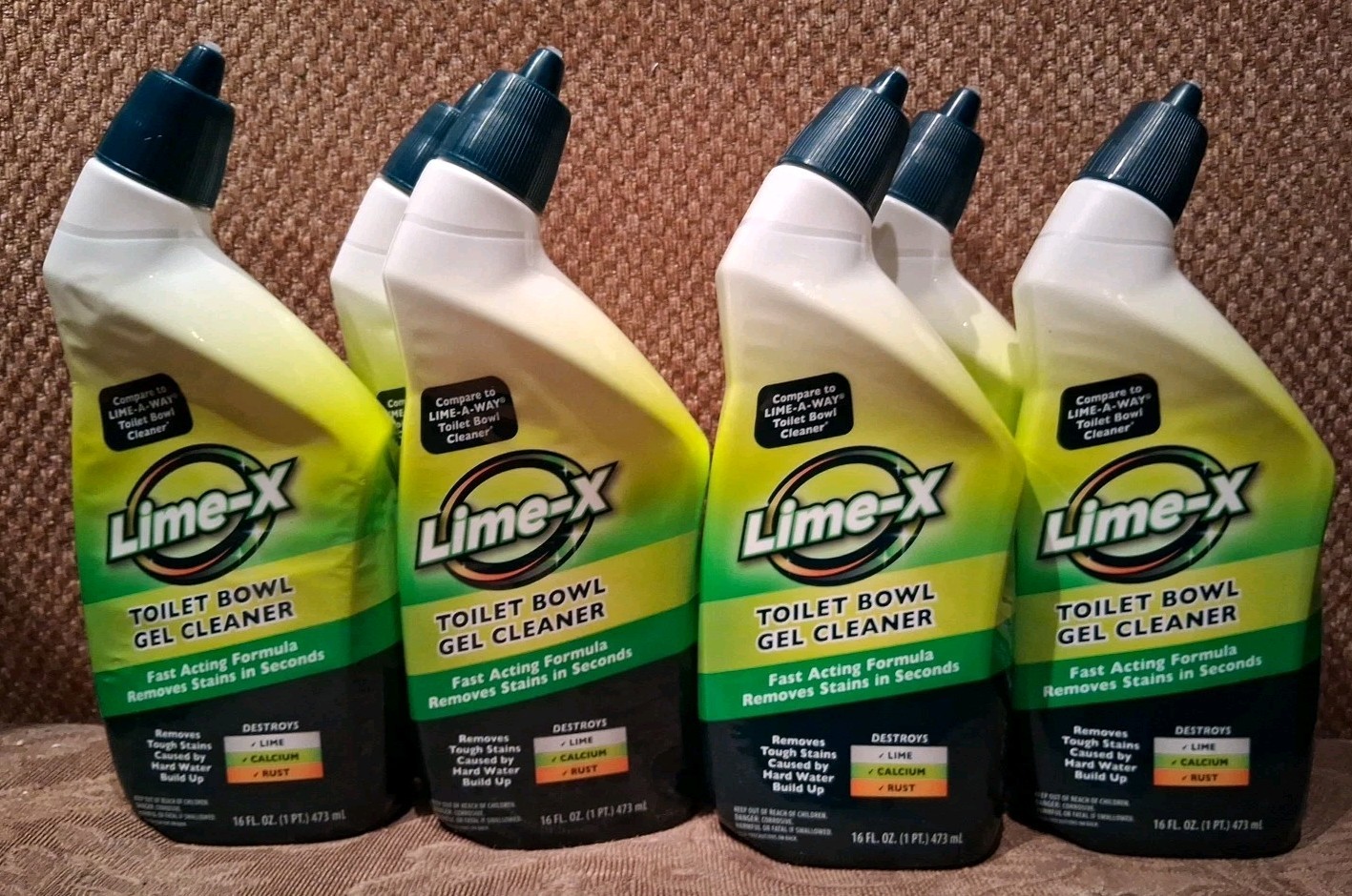 6 PACKS Lime-X Thick Gel Formula Toilet Bowl Cleaner / 16 fl oz