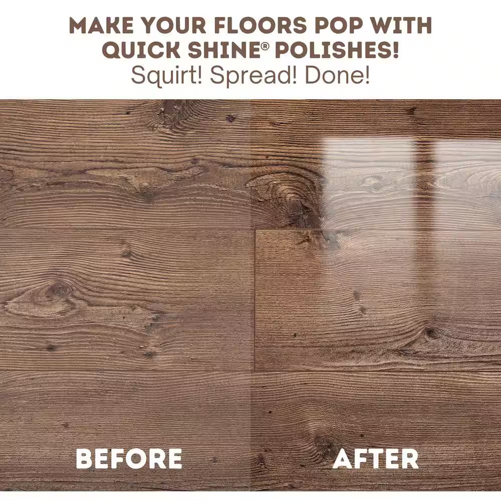 Quick Shine 27 oz. Floor Finish Protects Hardwood Tile Laminate Vinyl & Stone