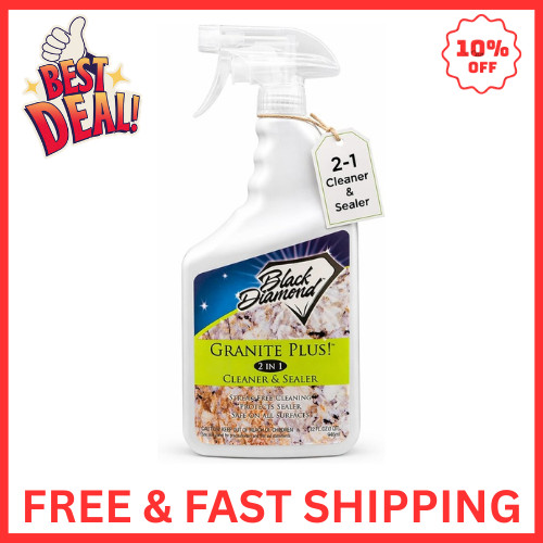 Black Diamond Stoneworks GRANITE PLUS! 2 in 1 Cleaner & Sealer, 1-Gallon