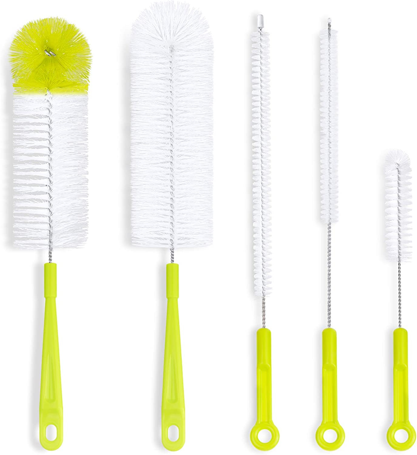 5 Pack Bottle Cleaning Brush Set Long Handle Water Bottle Tube Spout Cleaner