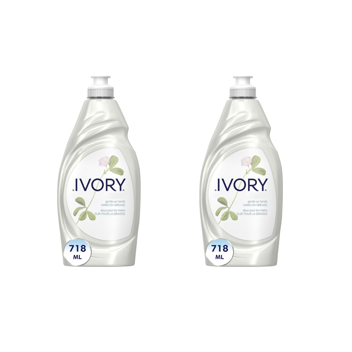 (2 Pack) Ivory Ultra Concentrated Liquid Dish Soap Ivory Fresh Scent 24floz