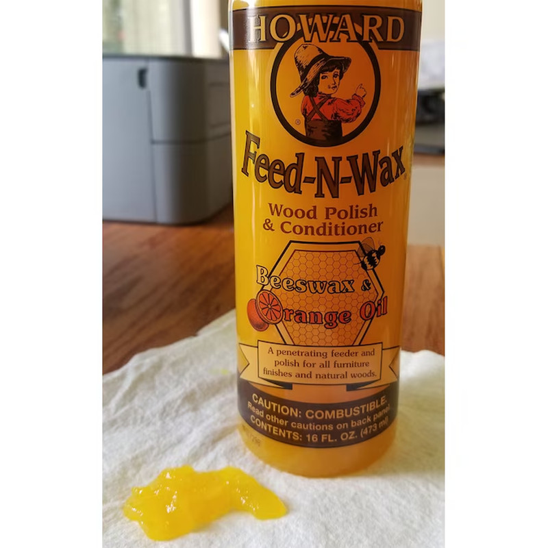 Howard Feed-N-Wax Wood Polish and Conditioner 16-Ounce