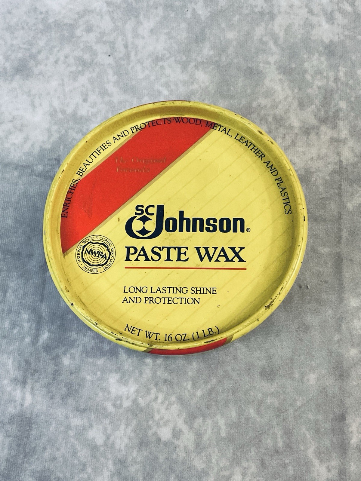 SC JOHNSON PASTE WAX 16 OZ ORIGINAL FORMULA 1988 OLD STOCK