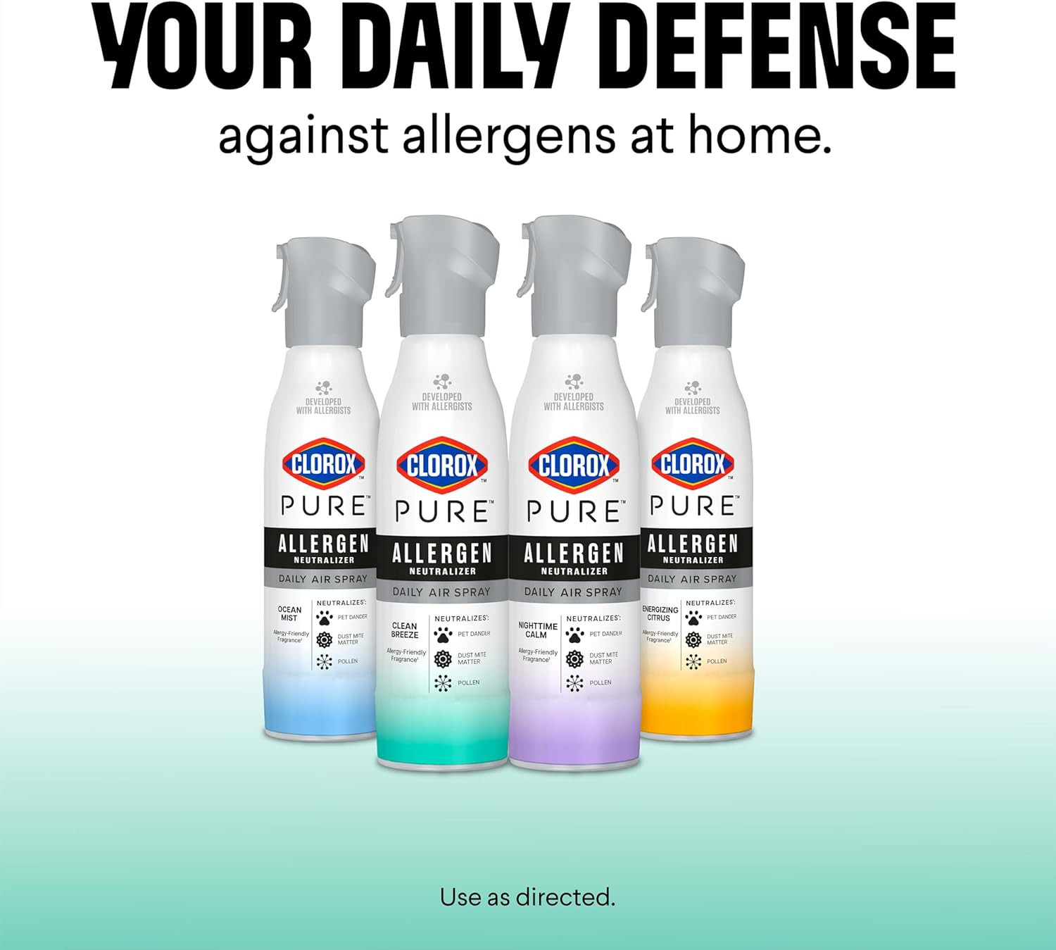 PURE Allergen Neutralizer Daily Air Spray, Clean Breeze, 8 Ounces
