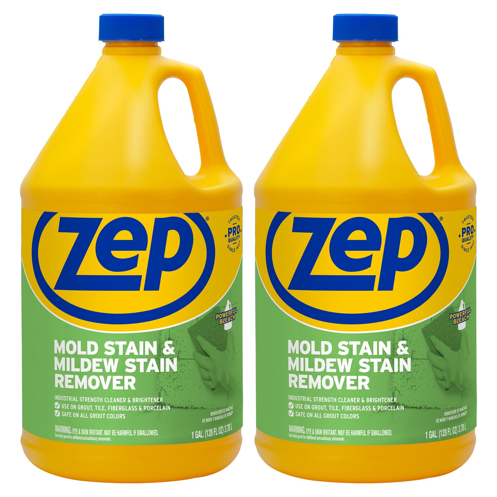 Zep Mold Stain and Mildew Stain Remover – 1 Gallon (Case of 2) ZUMILDEW1282 –