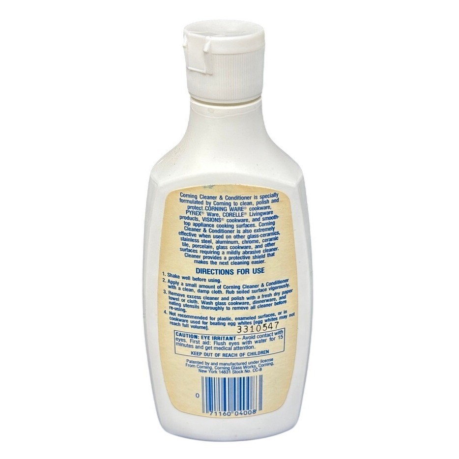 Vintage Corning Cleaner & Conditioner for Corning Ware Pyrex Corelle Visions 8oz
