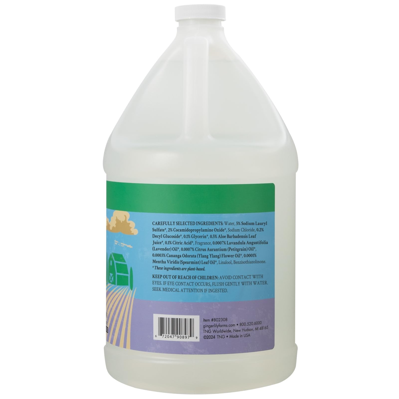 PlantBased Liquid Dish Soap Refill, Concentrated, Max Grease Power, Basil Scent