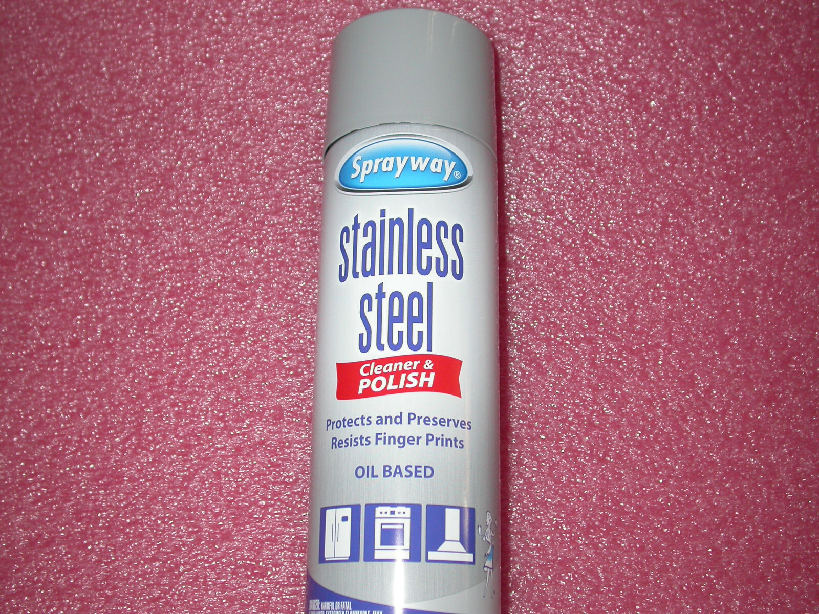 SPRAYWAY STAINLESS STEEL CLEANER & POLISH OIL BASED MADE IN THE USA 2 PACK 15 OZ
