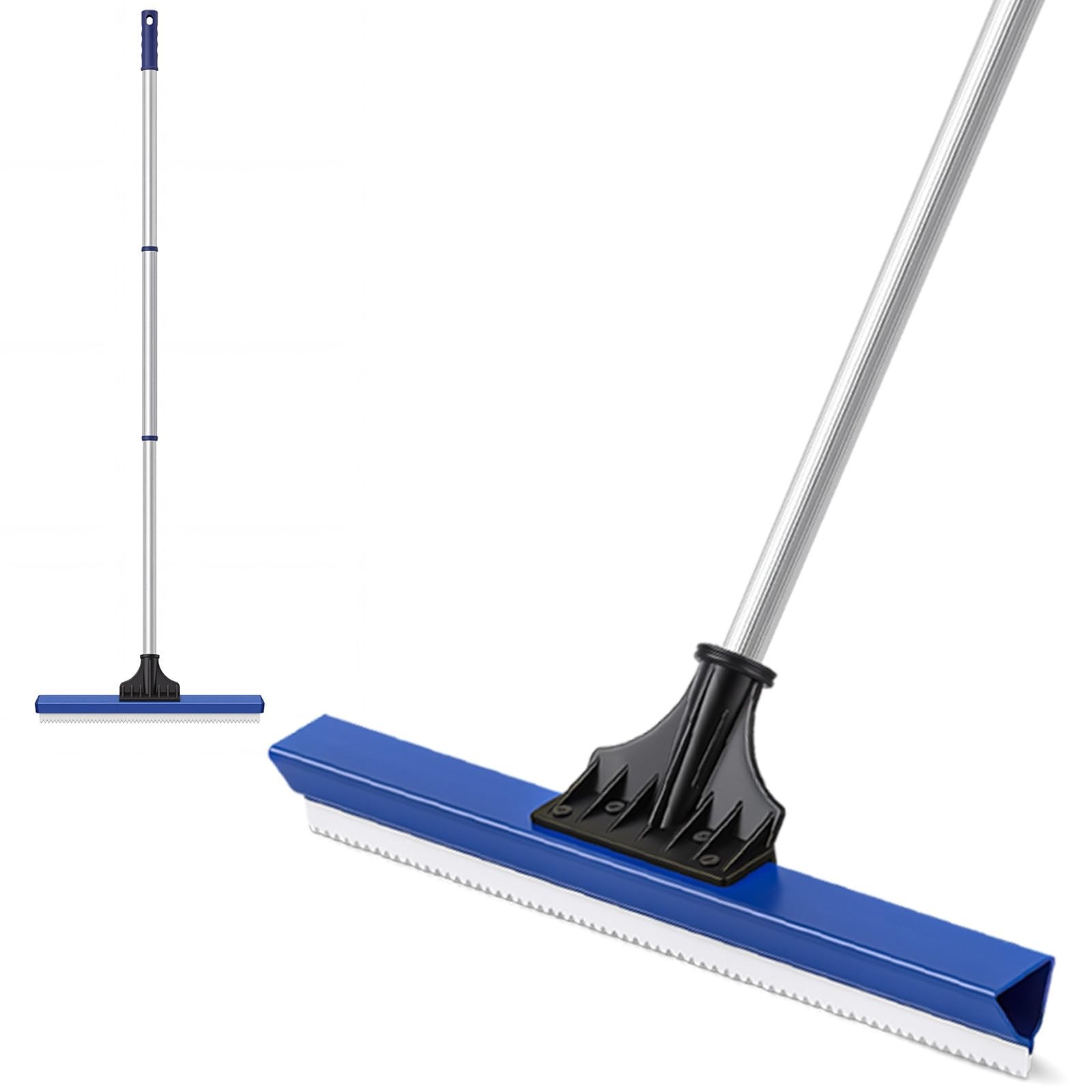 Lanties 16 Inches Notched Epoxy Floor Squeegees with 59″ Aluminum Telescopic …