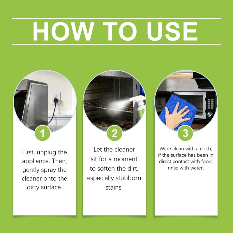 3PCS Electrolyzed Ion Kitchen Cleaner Spray, Cleanse Kitchen Appliance Cleaner