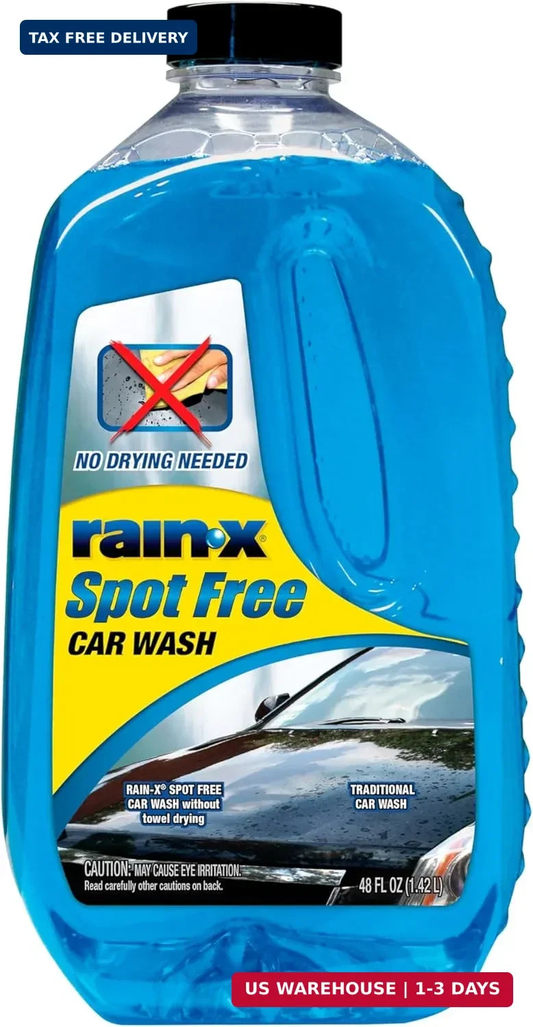 Rain-X Car Wash Soap Deep Cleaning High Foam Spot Free Shine Car Detailing 48oz