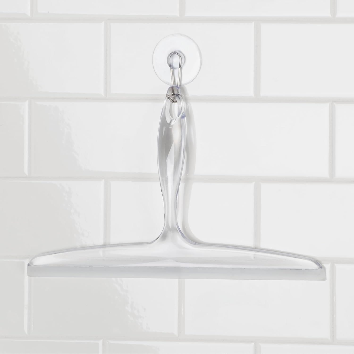 Versatile 12″ Bath Squeegee for Shower & Mirrored Surfaces – Suction Hook Holder