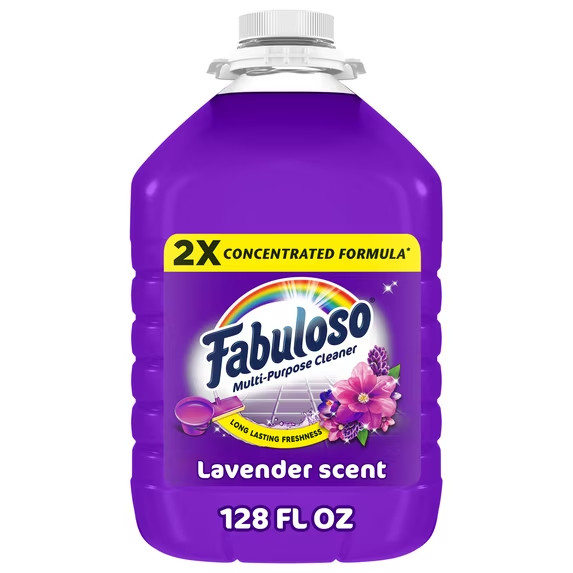 Fabuloso Multi Surface All Purpose Floor Cleaner, Lavender Scent, 128 fl oz