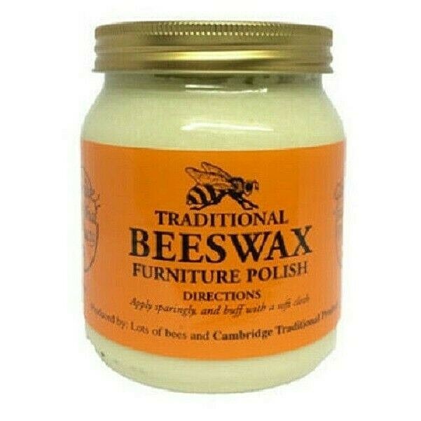 Cambridge Traditional Beeswax Jar Furniture Wood Polish Neutral Wax Paste 283g