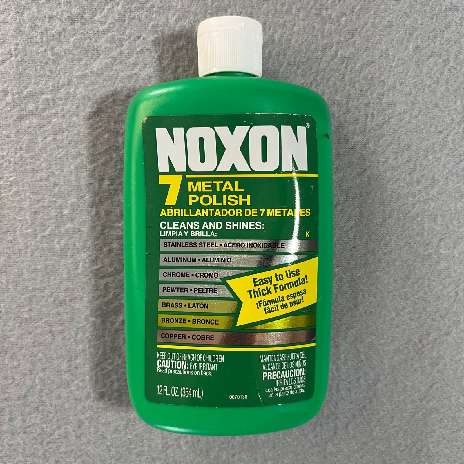 Noxon 7 Metal Polish Liquid Cleaner 12 fl oz Full Bottle Discontinued 00117