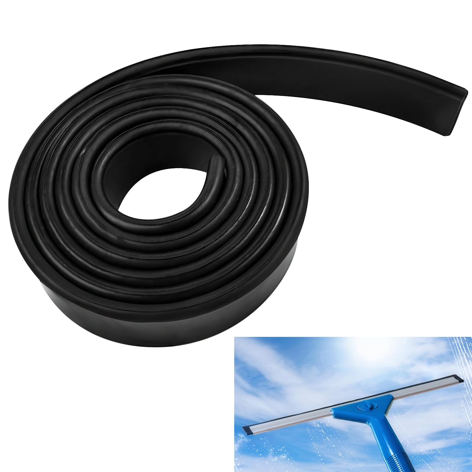 Premium Silicone Squeegee Rubber Replacement – 41in Roll