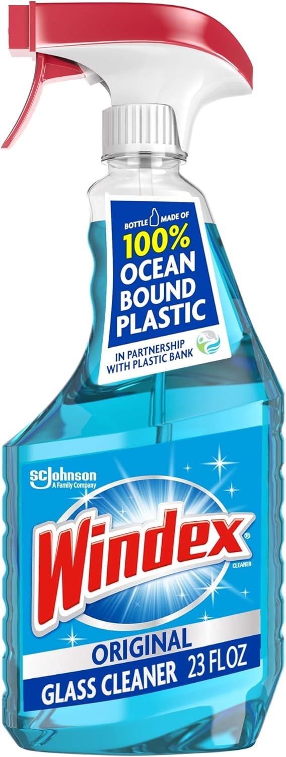 Glass and Window Cleaner Spray Bottle, Blue, 23 fl oz