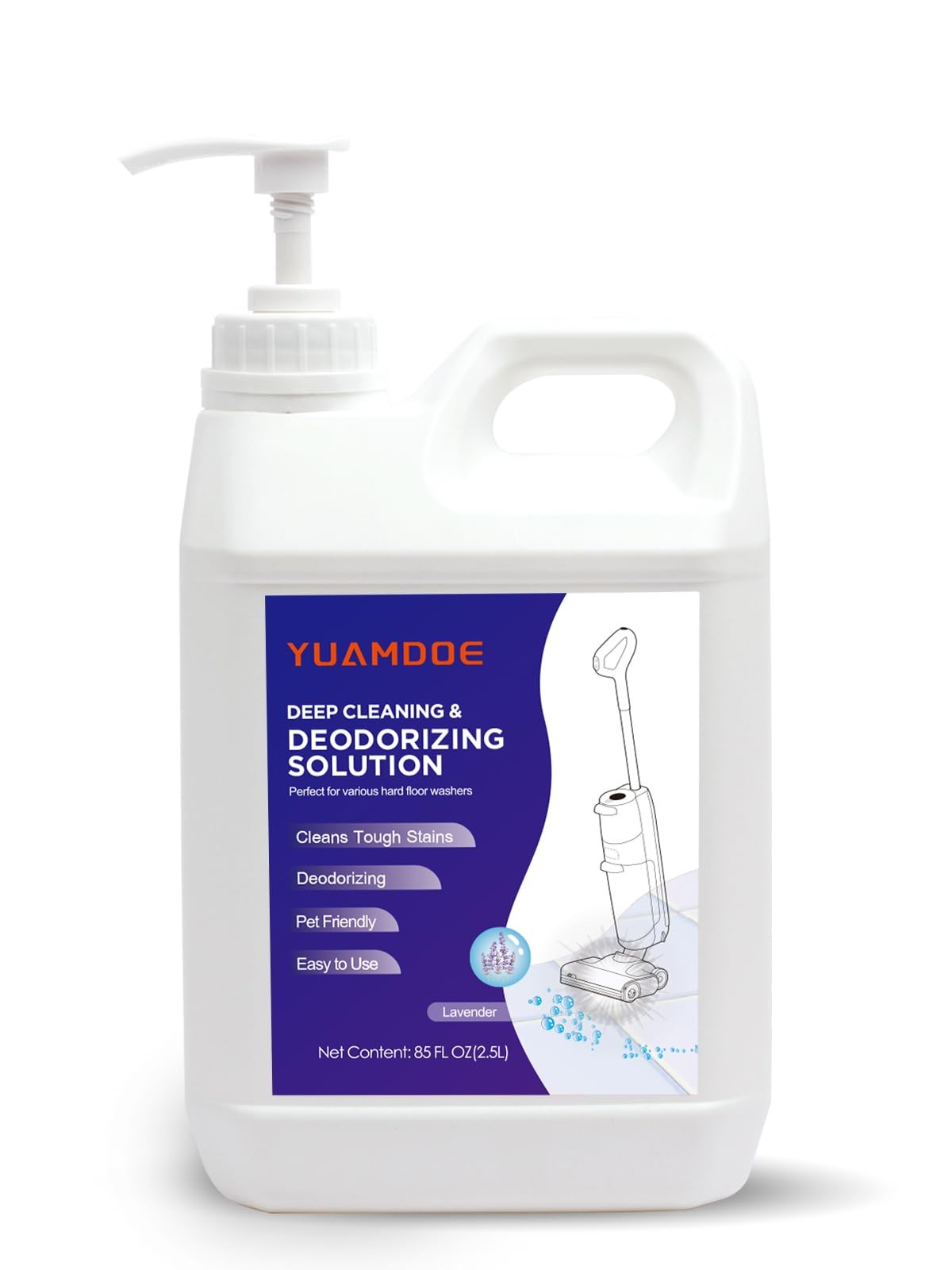 Deep Cleaning & Deodorizing Solution, 85FL OZ/2.5L, Designed for Tineco, with…