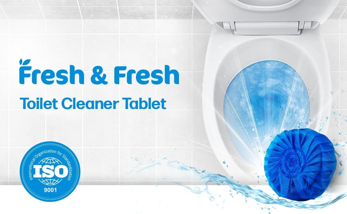 Disposable Toilet Bowl Cleaners(15-300 Tablets) Odor Eliminator, Fresh Scent