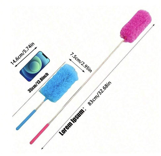 1pc Extendable Electrostatic Dust Removal Brush – Flexible Household Duster