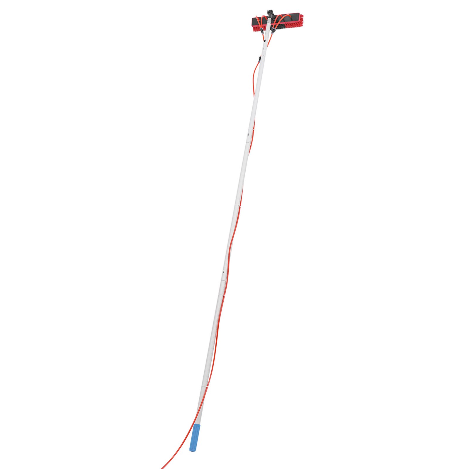 Telescopic Window Cleaning Pole 32.8ft With Water Fed Brush For Solar Panels