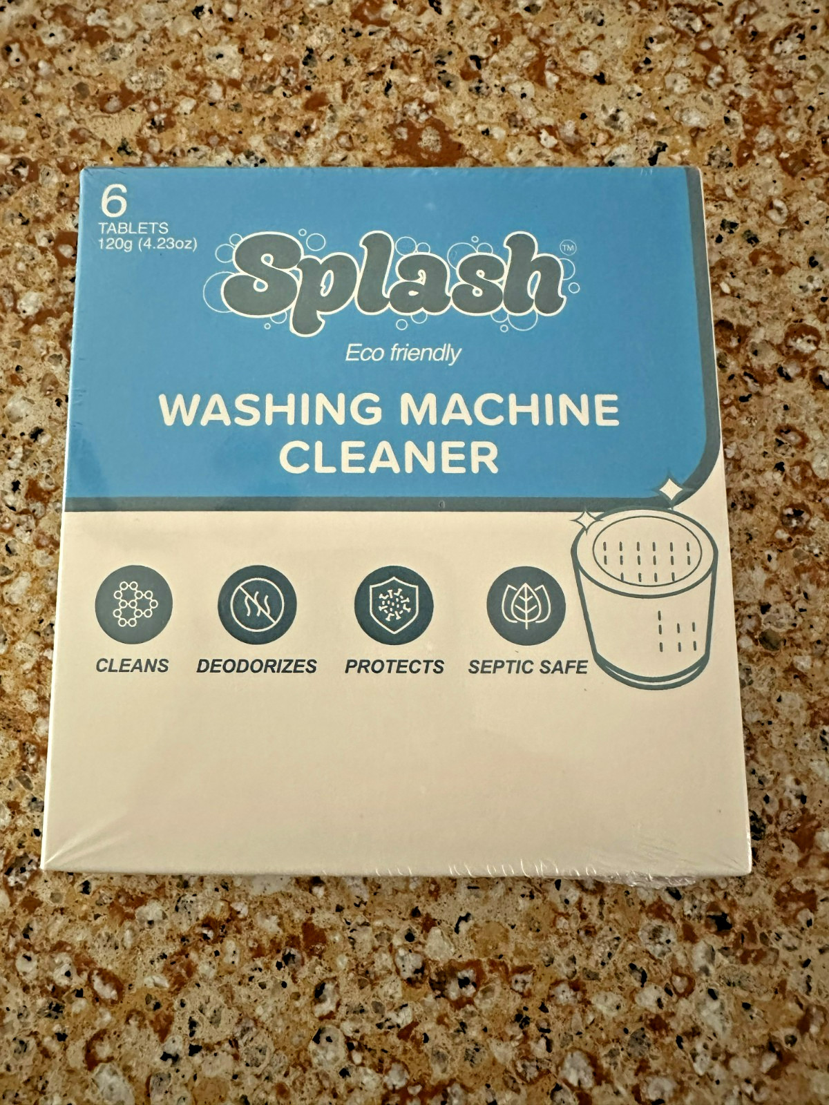 Splash Eco Friendly Washing Machine Cleaner Pack of 6 120g Tablets Safe Septic