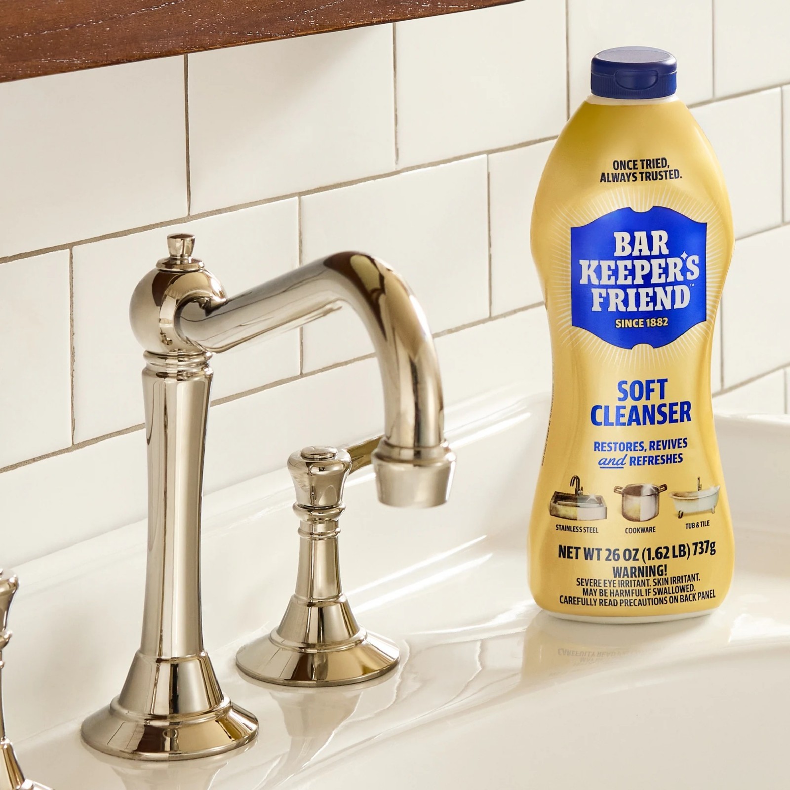 BAR KEEPERS FRIEND Soft Cleanser Liquid All-Purpose Cleaner – 26 oz