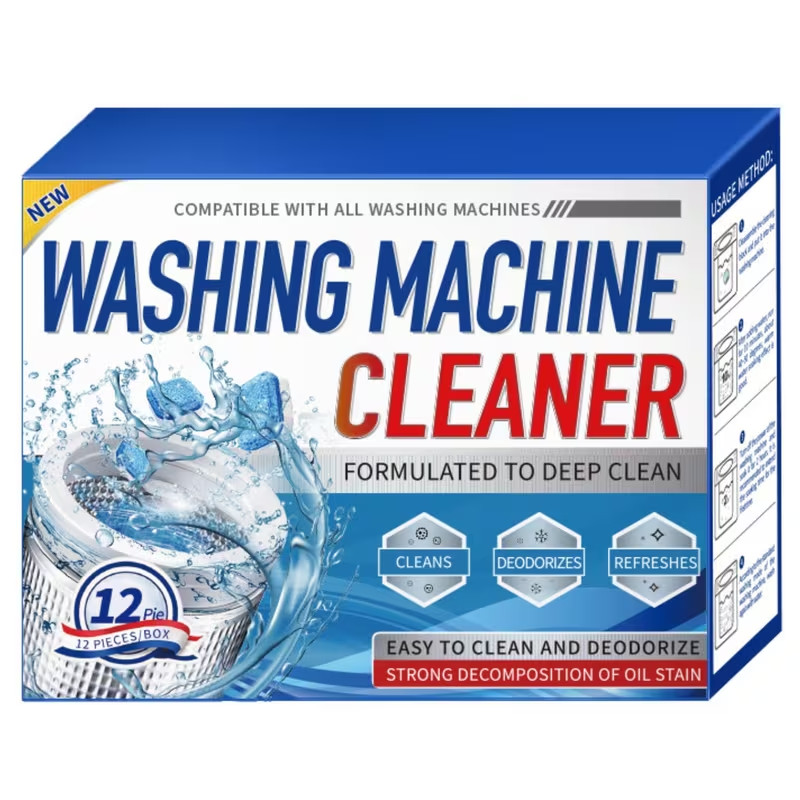 12/24 Pcs Washing Machine Cleaner Descaler Deep Solid Cleaning For HE Tablets