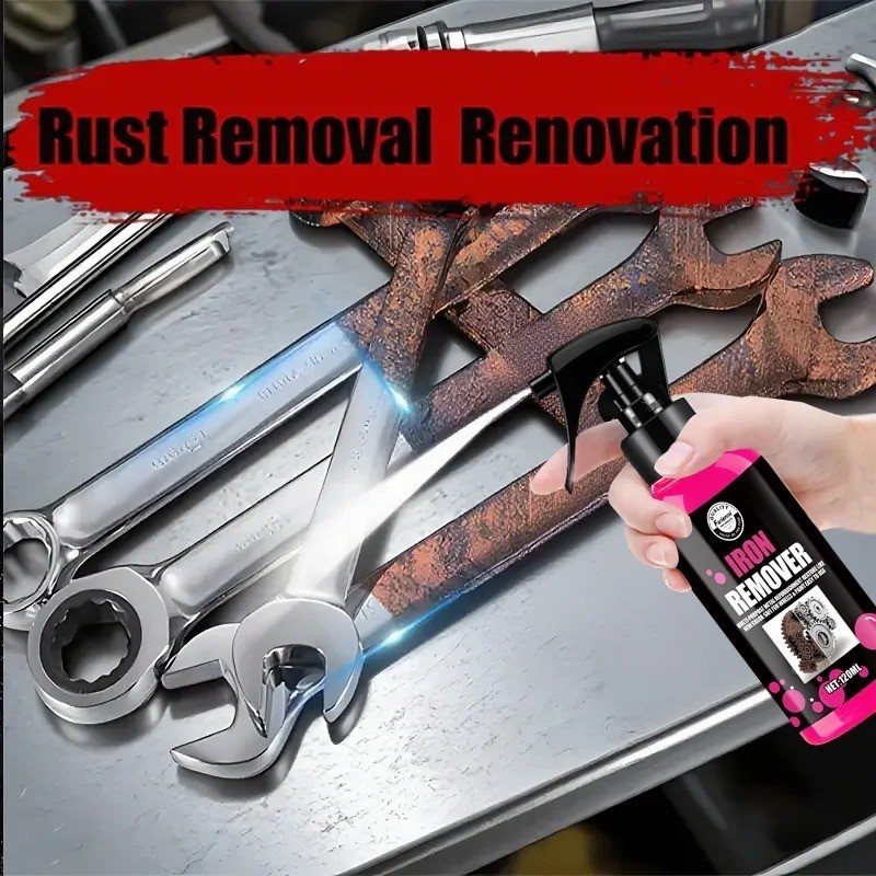 All-Purpose Rust Remover Spray 120ML Fast-Acting Iron Oxidation Eliminator