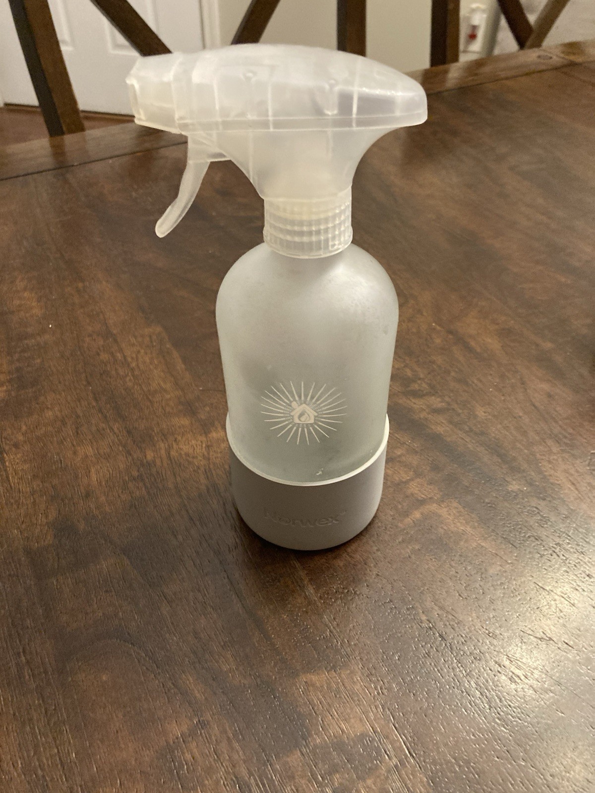 NORWEX Forever Bottle Glass Sprayer With White Silicone Sleeve